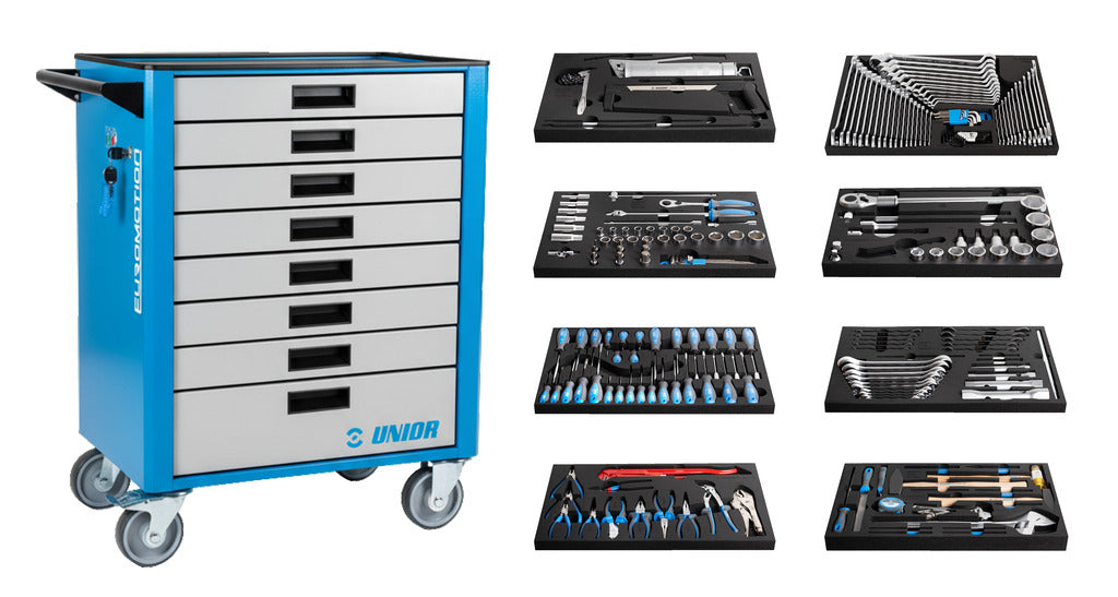 Handwerkzeug-Set für Service von Baumaschinen, LKWs und Landmaschinen