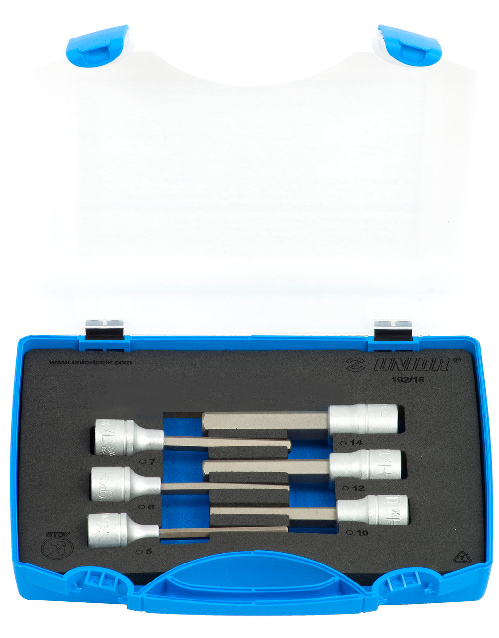 Steckschlüssel-Sortiment 1/2 Zoll, HX-Lang, in Kunststoffkassette