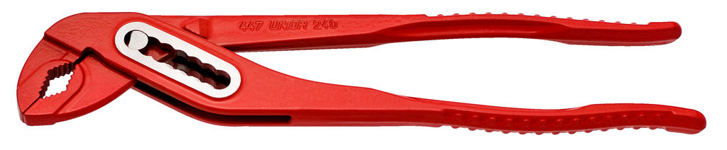 Wasserpumpenzange mit durchgestecktem Gelenk