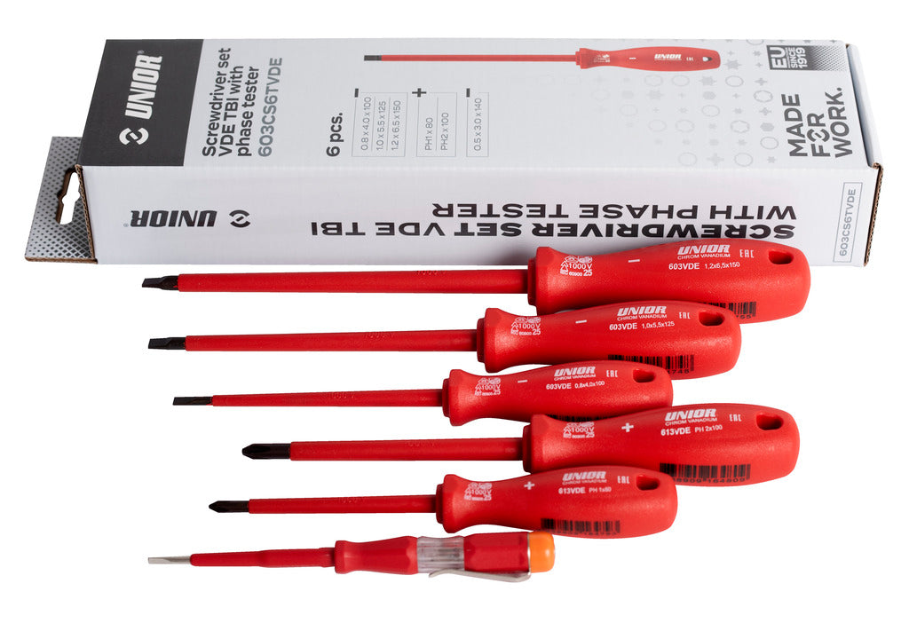 Schraubendreher-Set VDE mit Spannungsprüfer